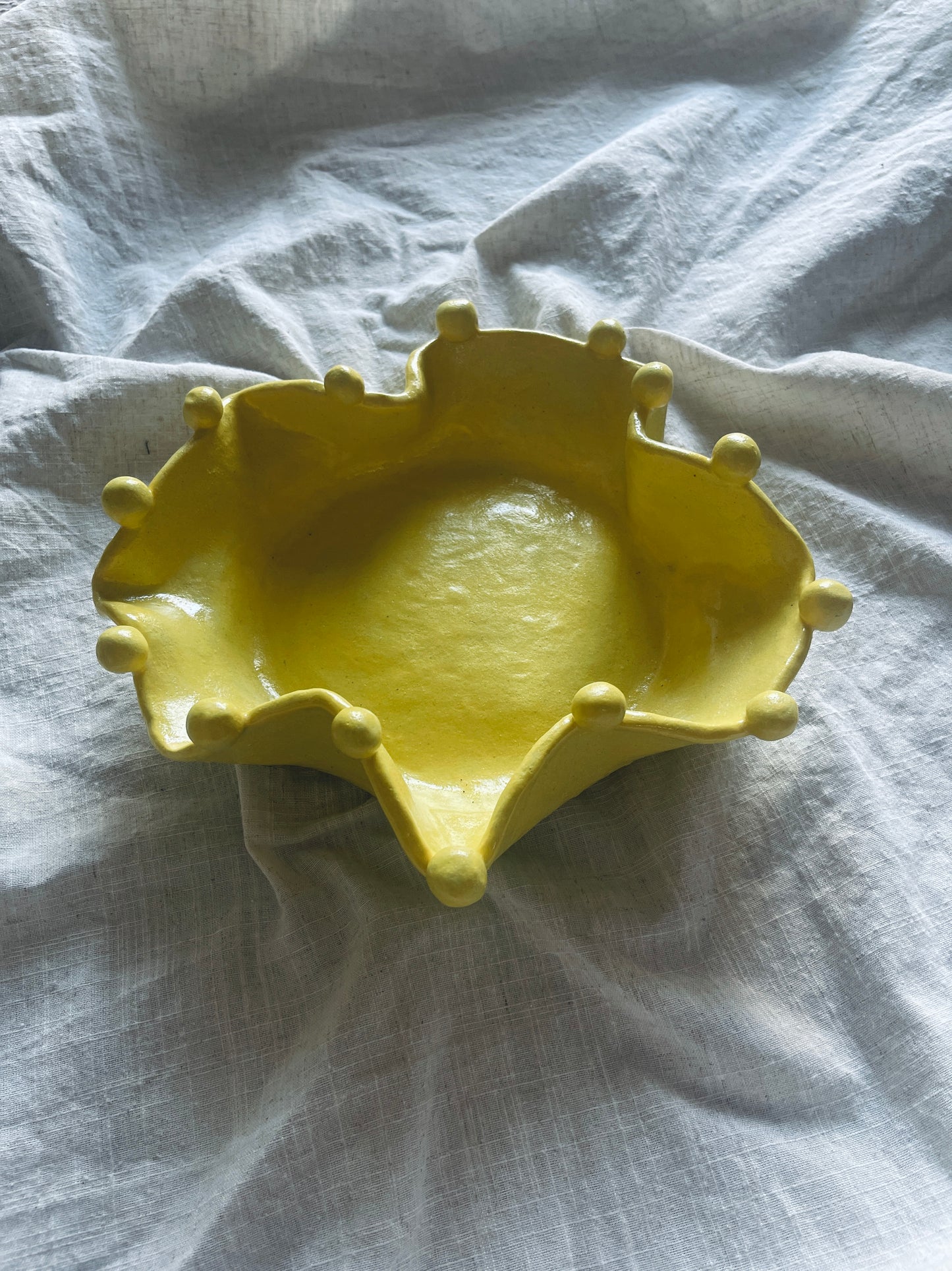 Yellow ball bowl