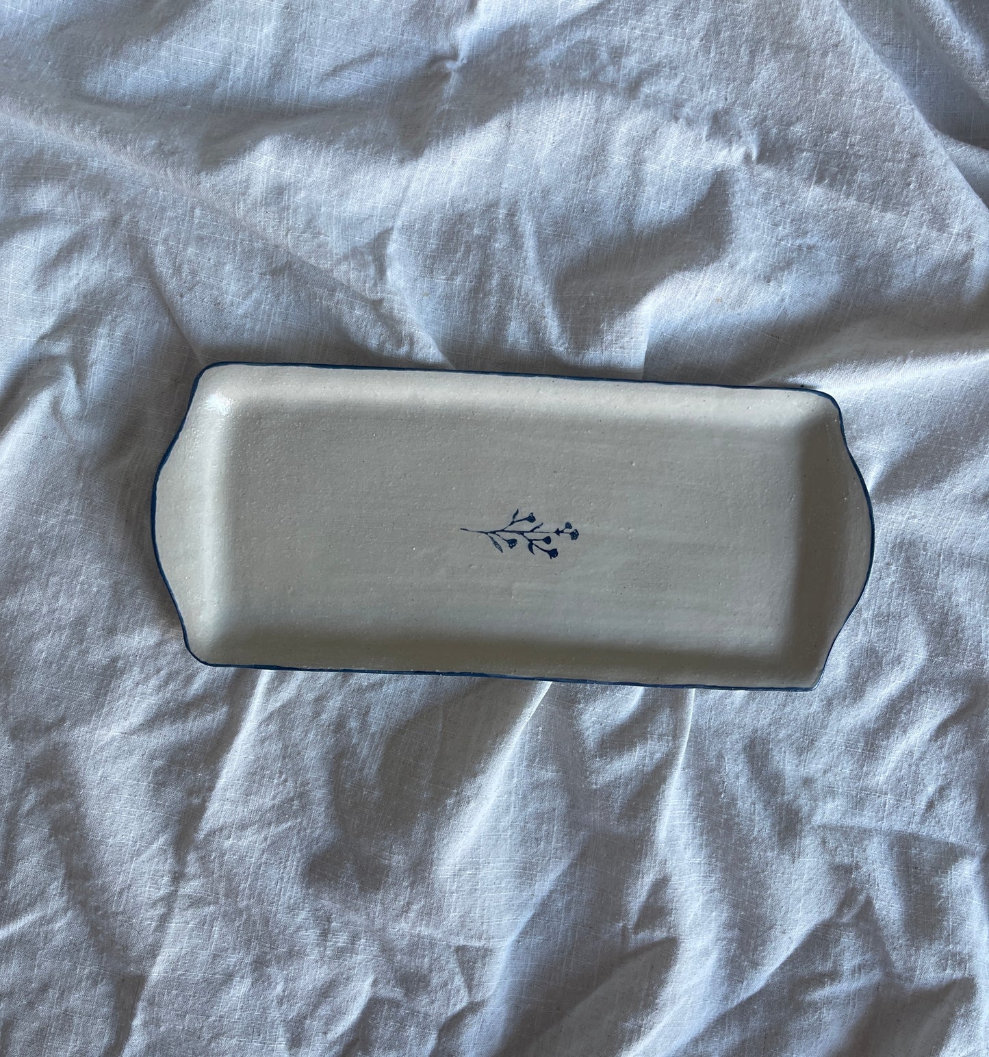Floral serving dish