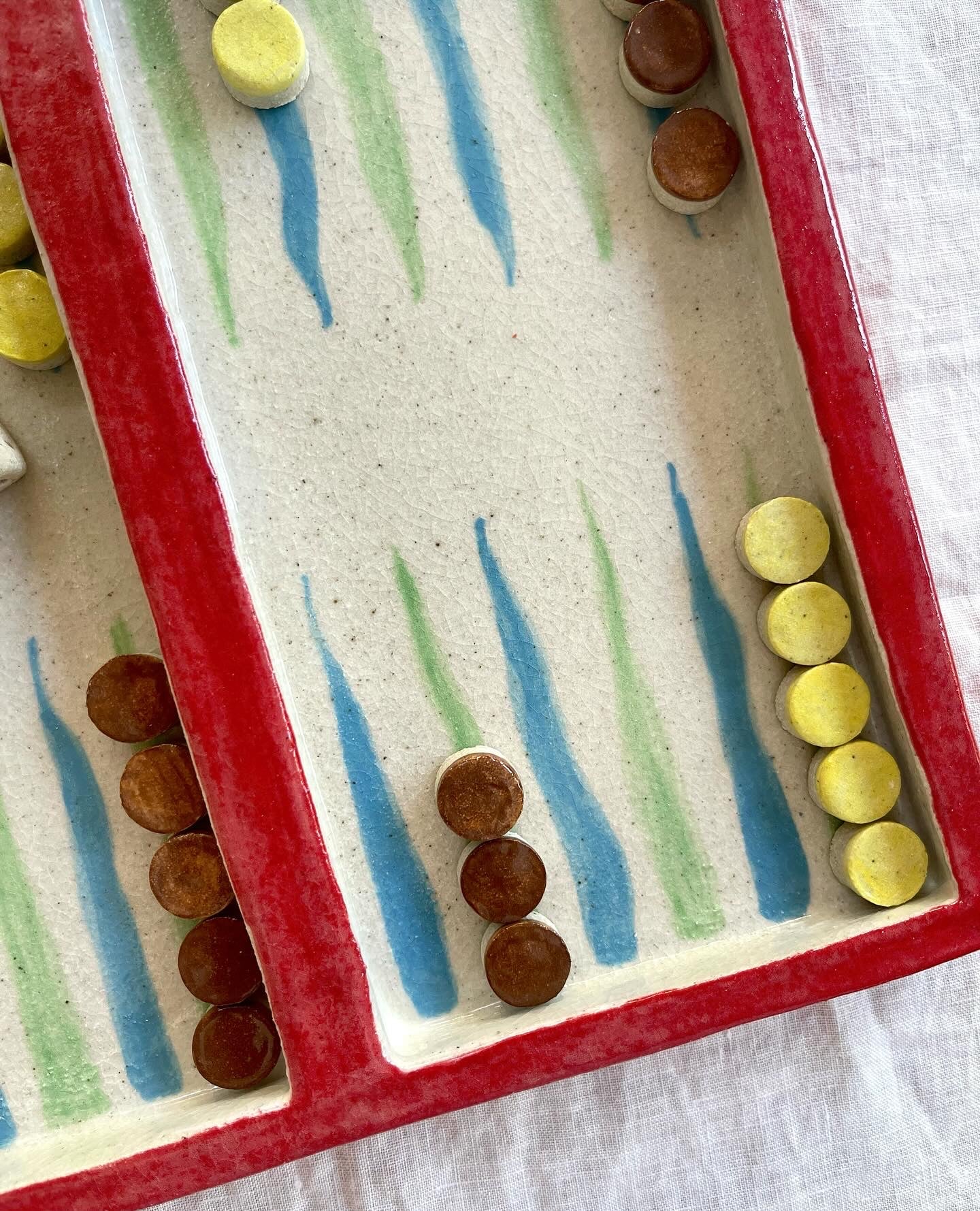 Ceramic Backgammon board
