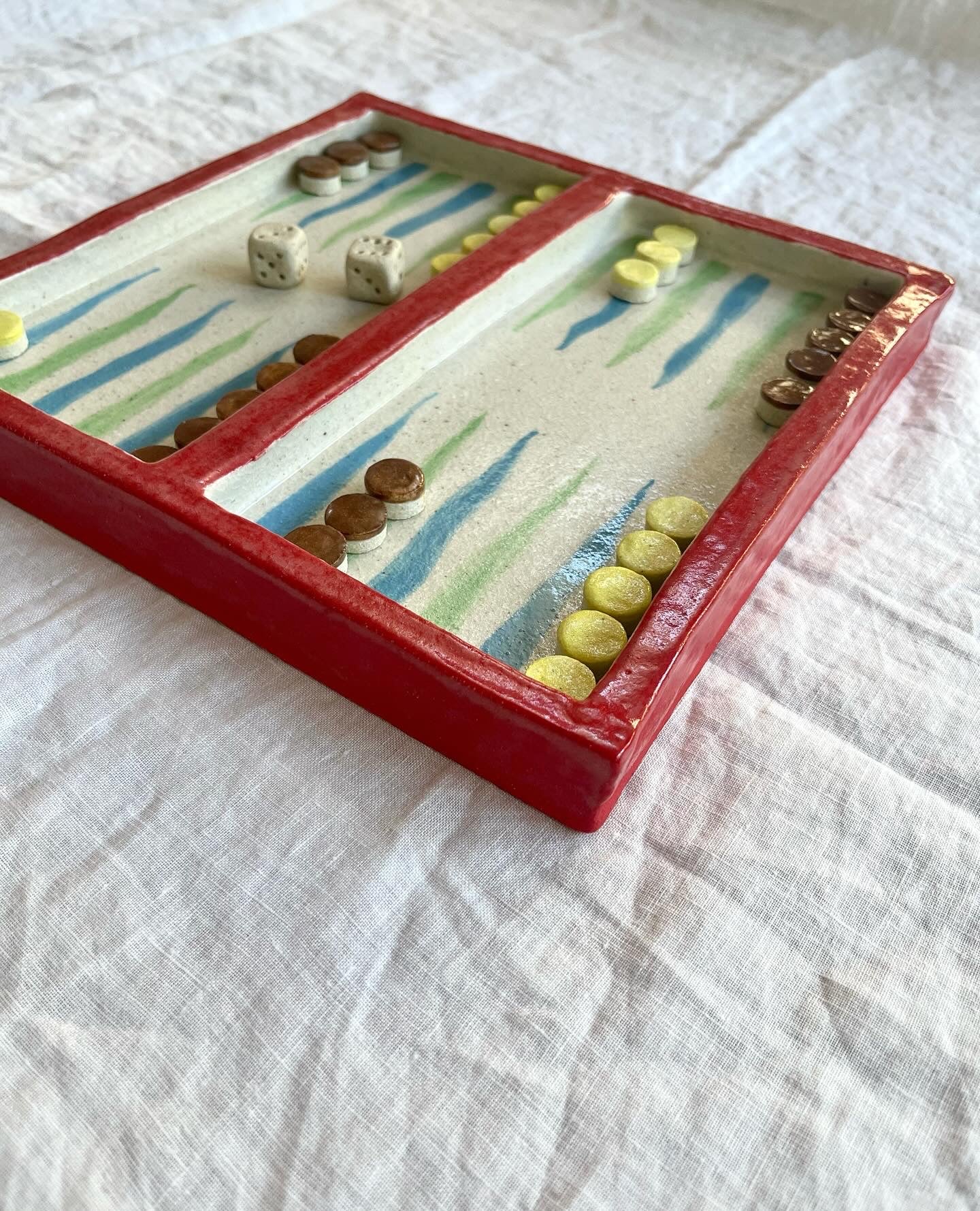 Ceramic Backgammon board