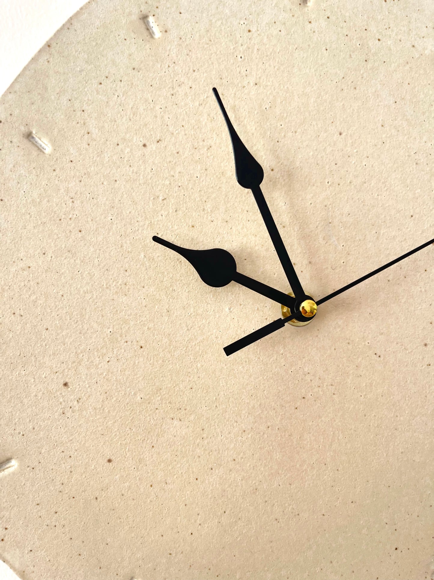 Handmade ceramic art clock