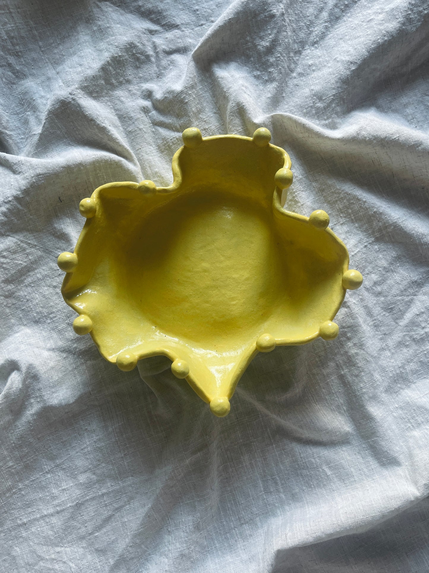 Yellow ball bowl