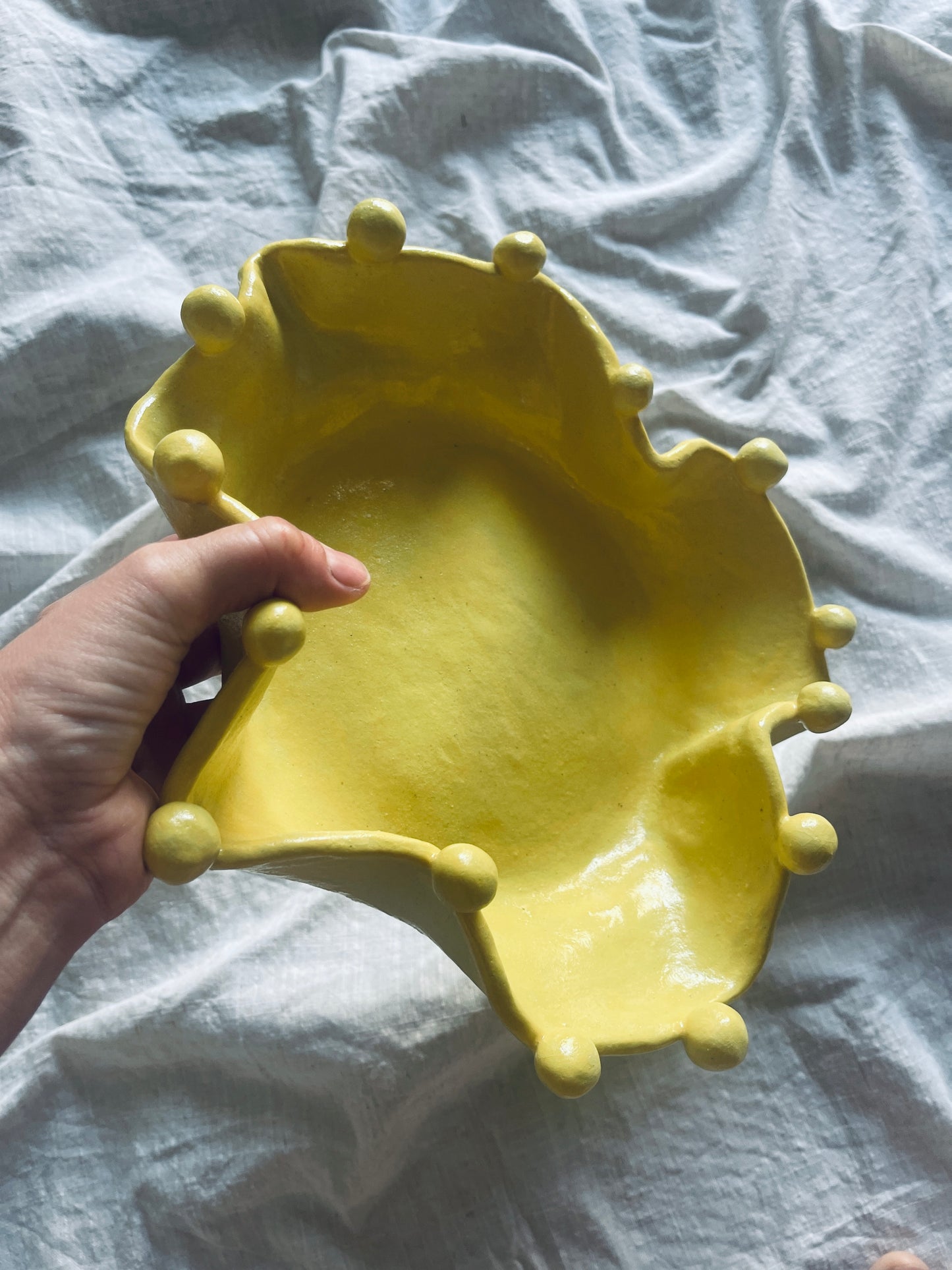 Yellow ball bowl