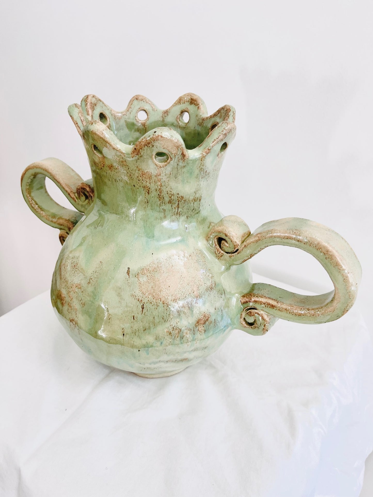Hand built ceramic vase