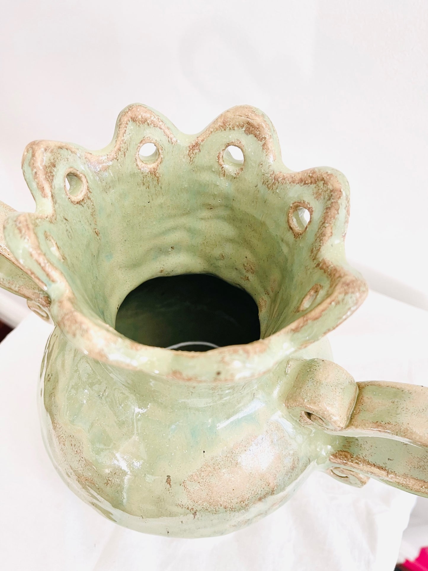 Hand built ceramic vase