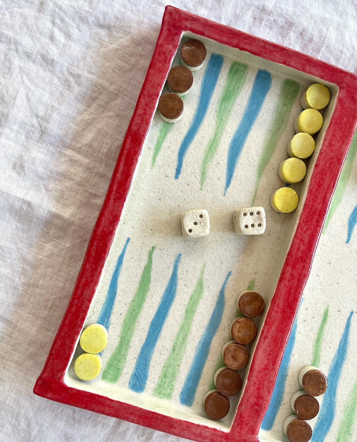 Ceramic Backgammon board