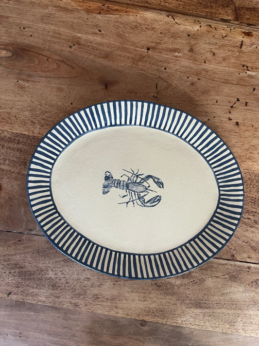 Oval lobster platter