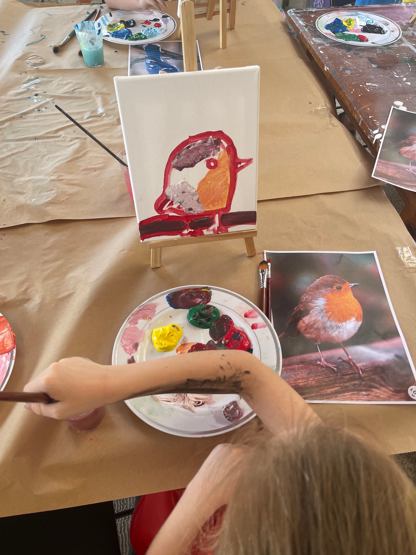 School holiday workshop - Acrylic bird painting - Wed Jan 29