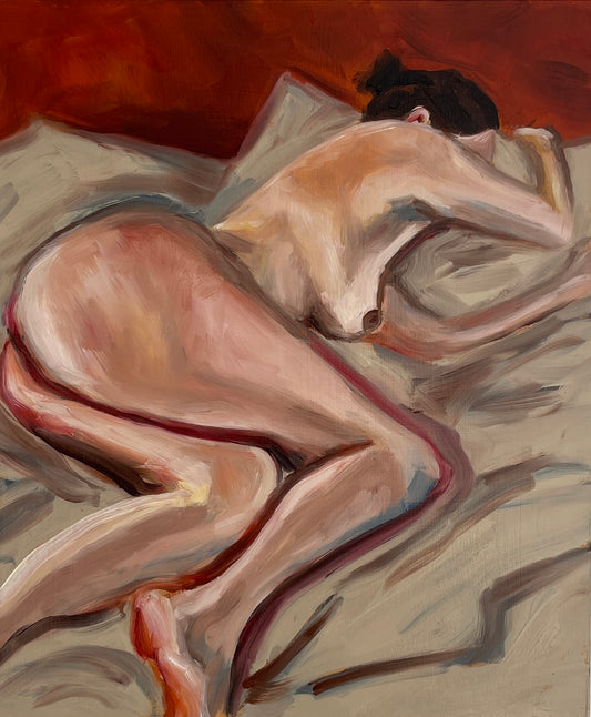Figure on bed