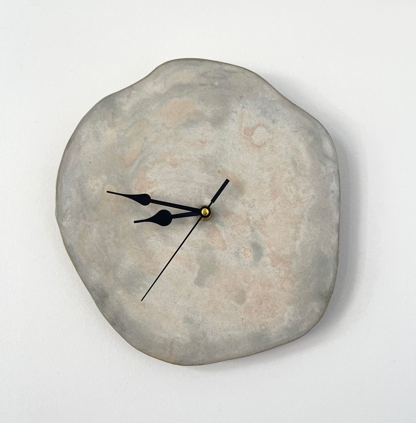 Handmade ceramic art clock