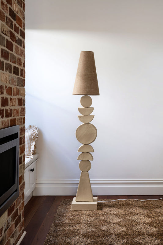 Hand Built Ceramic Floor Lamp